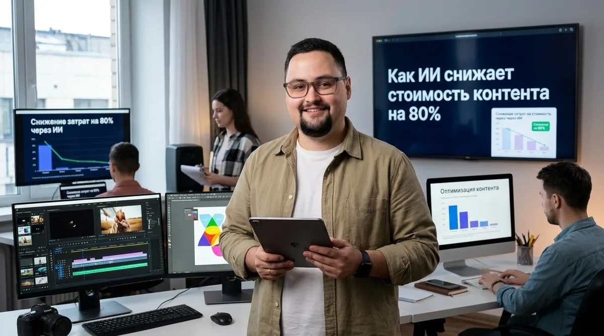 Как AI снижает стоимость контента на 80% — кейсы и инструменты 2026